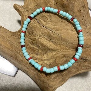 Handmade, genuine, turquoise bracelet